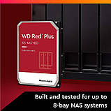 WD Жорсткий диск 6TB 3.5" 5400 256MB SATA Red Plus NAS, фото 3