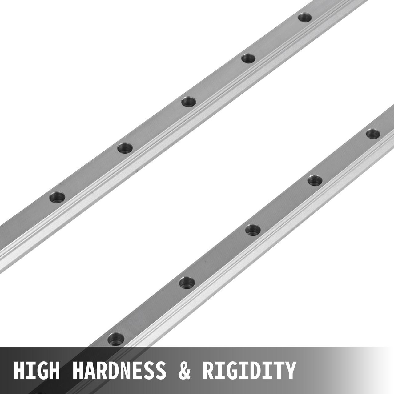 VEVOR Linear Rail HGH20, набор направляющих для линейных подшипников с 4 опорными блоками и 2 направляющими - фото 4 - id-p1845892517