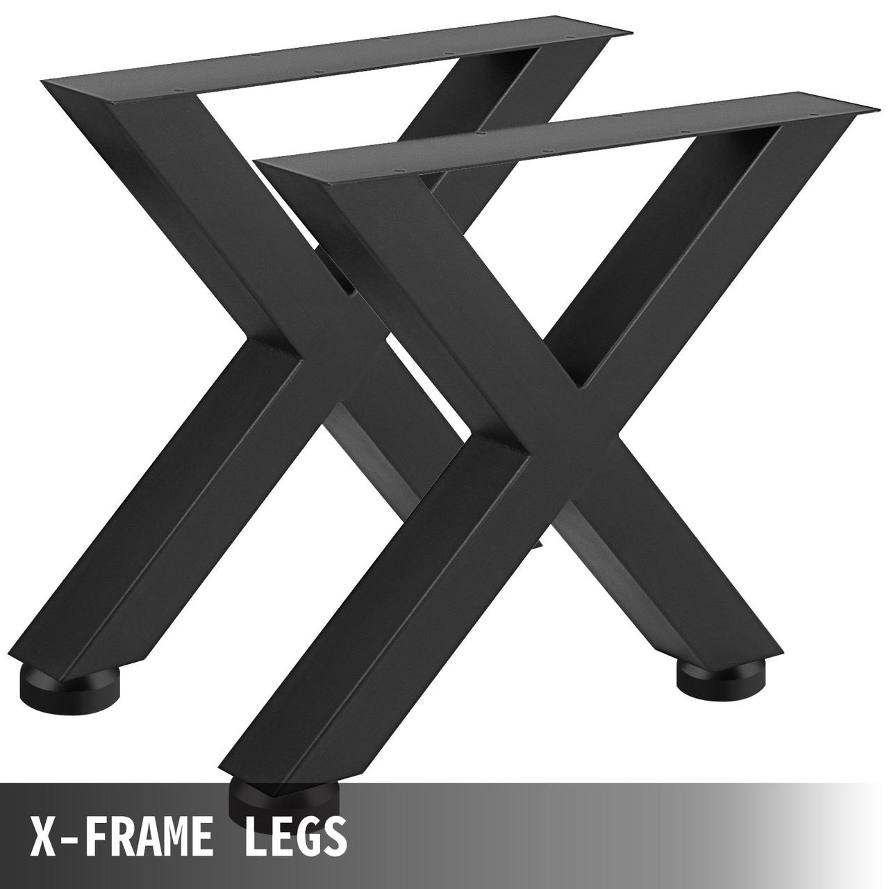 VEVOR ножки стола 400 x 395 мм X-Frame, каркас стола 15,7 x 15,5 дюймов, направляющие из нержавеющей стали, - фото 4 - id-p1845893864