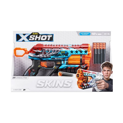 Швидкострільний бластер Zuru X-SHOT Skins Griefer Apocalypse 12 патронів 36561E, фото 1