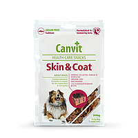 Лакомство Canvit Skin & Coat Snack для кожи и шерсти собак 200г