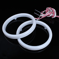 Молочні ангельські глазки для авто 80мм | LED кільця фар 12 В