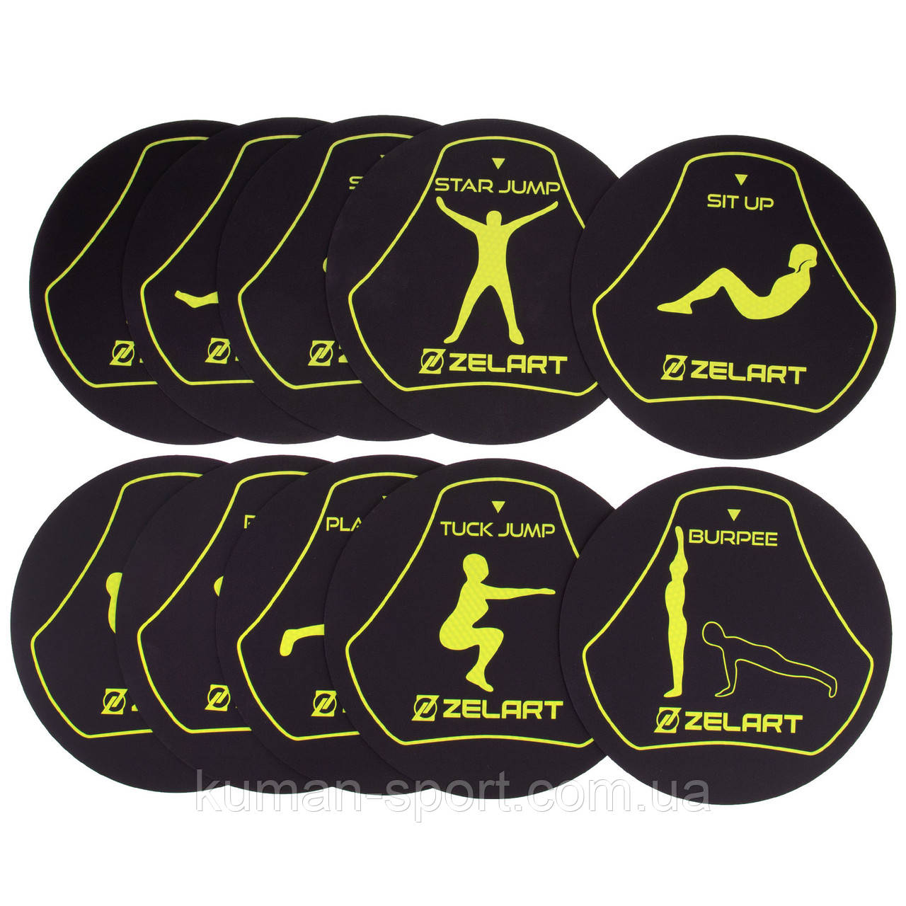 Набір кругів-маркерів для вправ 10 шт., фото 1