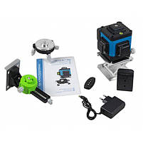 3D лінійний лазерний нівелір KRAISSMANN 12 3D-LLA 25 RG (зелений промінь) Професійна лінія, фото 7