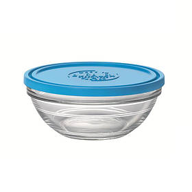 Duralex Контейнер Lys Carre круглий. з синьою кришкою, 17 см, 970 мл