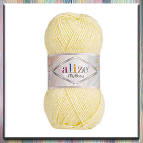 Пряжа акрилова дитяча Май бебі (My baby) 13 жовтий Alize (Алізе) НА-00010298