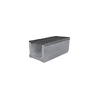 Комплект: лоток водовідвідний Super ЛВ-30.40.41 бетонний з чавунними ґратами, клас Е