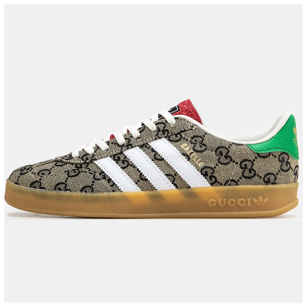 Чоловічі кросівки Adidas Gazelle x Gucci Grey, сірі кросівки адідас газелі гуччі газель гучі