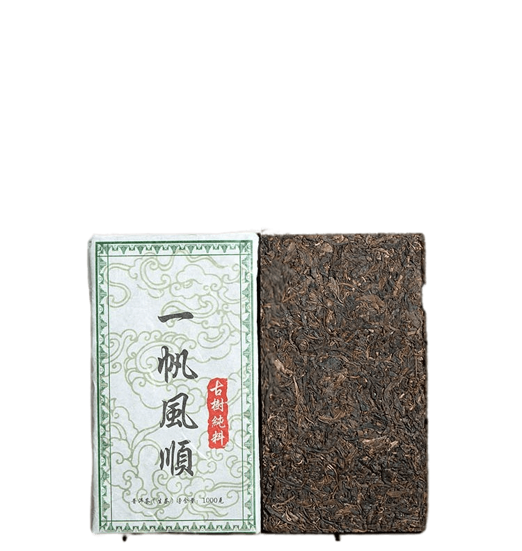 Шен Пуер Юньнань 2017 року, плитка 1000г, справжній зелений чай, китайський пуер, крупнолистовий чай