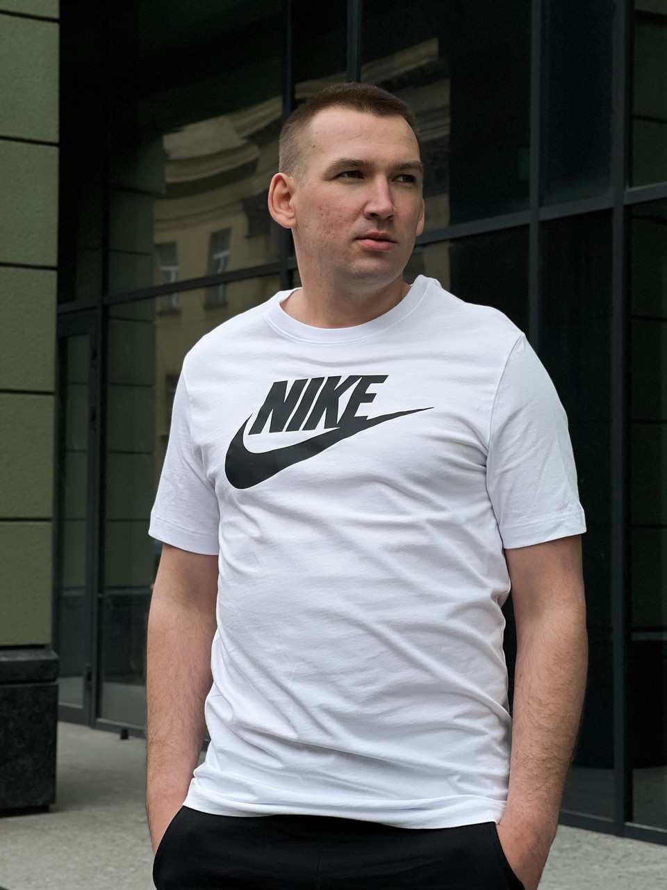 Футболка чоловіча Nike M Nsw Tee Icon Futura / DX1985-100, фото 1