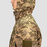 Куртка кітель штормовка з капішоном ріп-стоп піксель мод2, фото 9