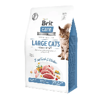 Сухой корм для кошек крупных пород Brit Care Cat GF Large Power & Vitality 2 кг с уткой и курицей