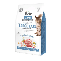 Сухой корм для кошек крупных пород Brit Care Cat GF Large Power & Vitality 7 кг с уткой и курицей