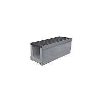 Комплект: лоток водоотводный Super ЛВ-20.30.30 бетонный с чугунной решеткой, класс Е