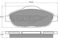 Гальмівні колодки передні дискові Peugeot 3008, 308, 308 CC, 408 TOMEX — (TX 14-66)
