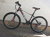 Велосипед спортивный TopRider Top-611 26" Shimano красный + подарок крылья или насос