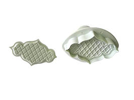 Набори кондитерських плунжерів для мастики та печива пластиковий Ажурний 2 штуки