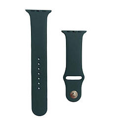 Силіконовий ремінець Apple Watch 42/44/45/49 mm Dark Green