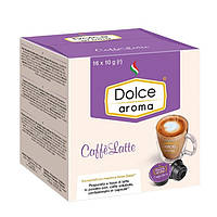 Розпродаж! Капсули кави DOLCE AROMA Caffè Latte тип Dolce Gusto