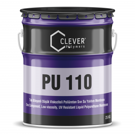 CLEVER PU BASE 110 (КЛЕВЕР ПУ БЕЙЗ 110) - ВИСОКОЕЛАСТИЧНЕ ПОЛІУРЕТАНОВЕ ПОКРИТТЯ ДЛЯ ПОКРІВЛІ