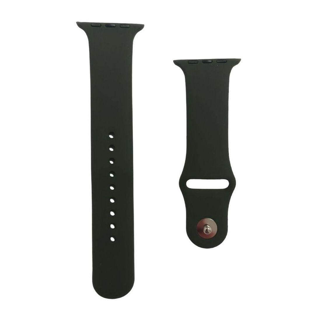 Силіконовий ремінець Apple Watch 42/44/45/49 mm Dark Olive, фото 1