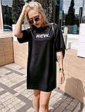 Жіноче плаття-футболка з принтом NEW, фото 3