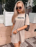 Жіноче плаття-футболка з принтом NEW, фото 5