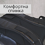 Рюкзак роллтоп унісекс з екошкіри / з відділенням під ноутбук / чоловічий жіночий рюкзак ролтоп, фото 7