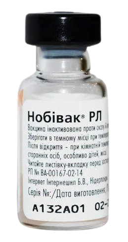 Вакцина Нобивак РЛ Nobivac RL для собак против бешенства и лептоспироза, 1 доза - фото 1 - id-p1846030065