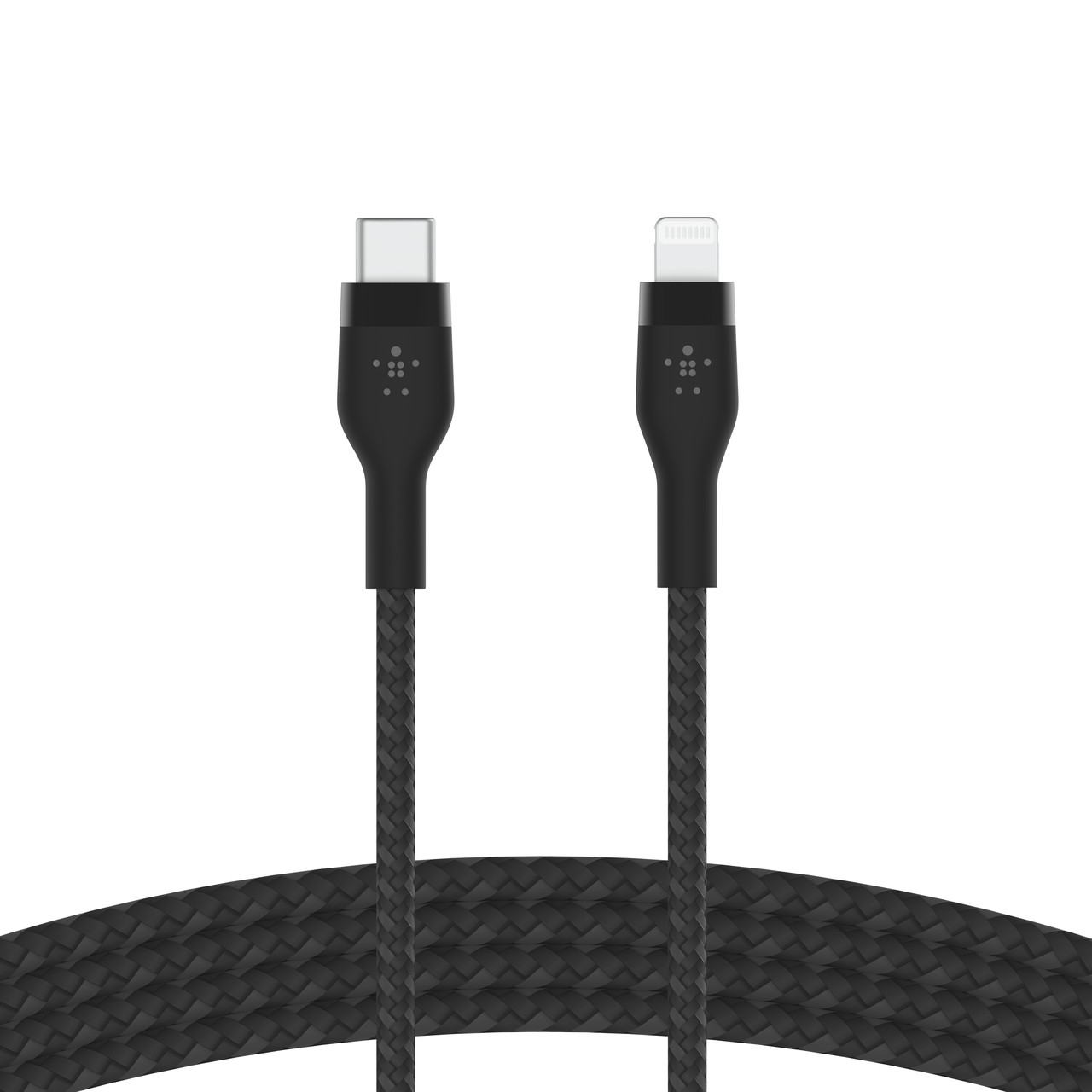 Belkin Кабель USB-С - Lightning, BRAIDED SILICONE, 1m, black