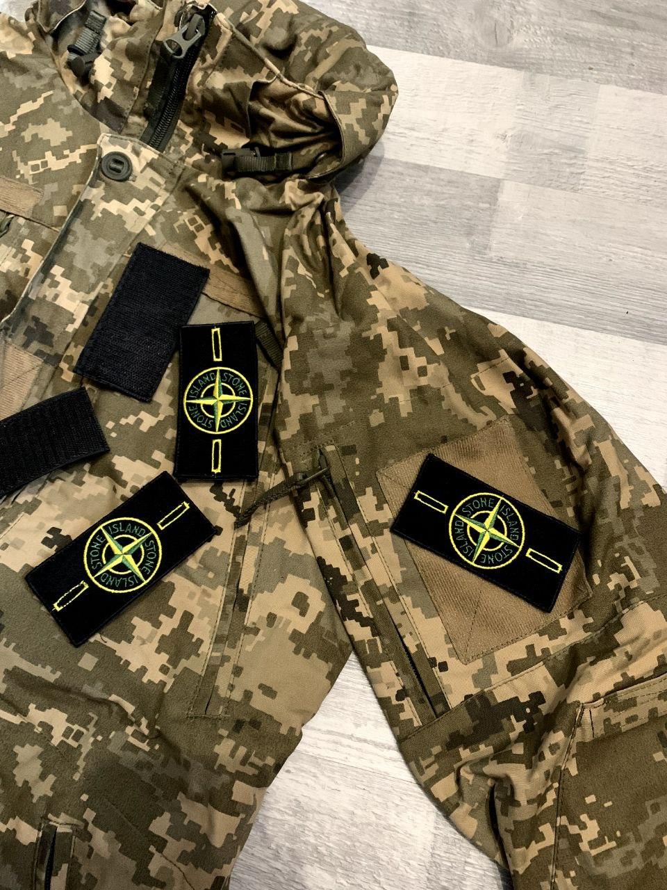 Патч stone island нашивка на липучці велкро