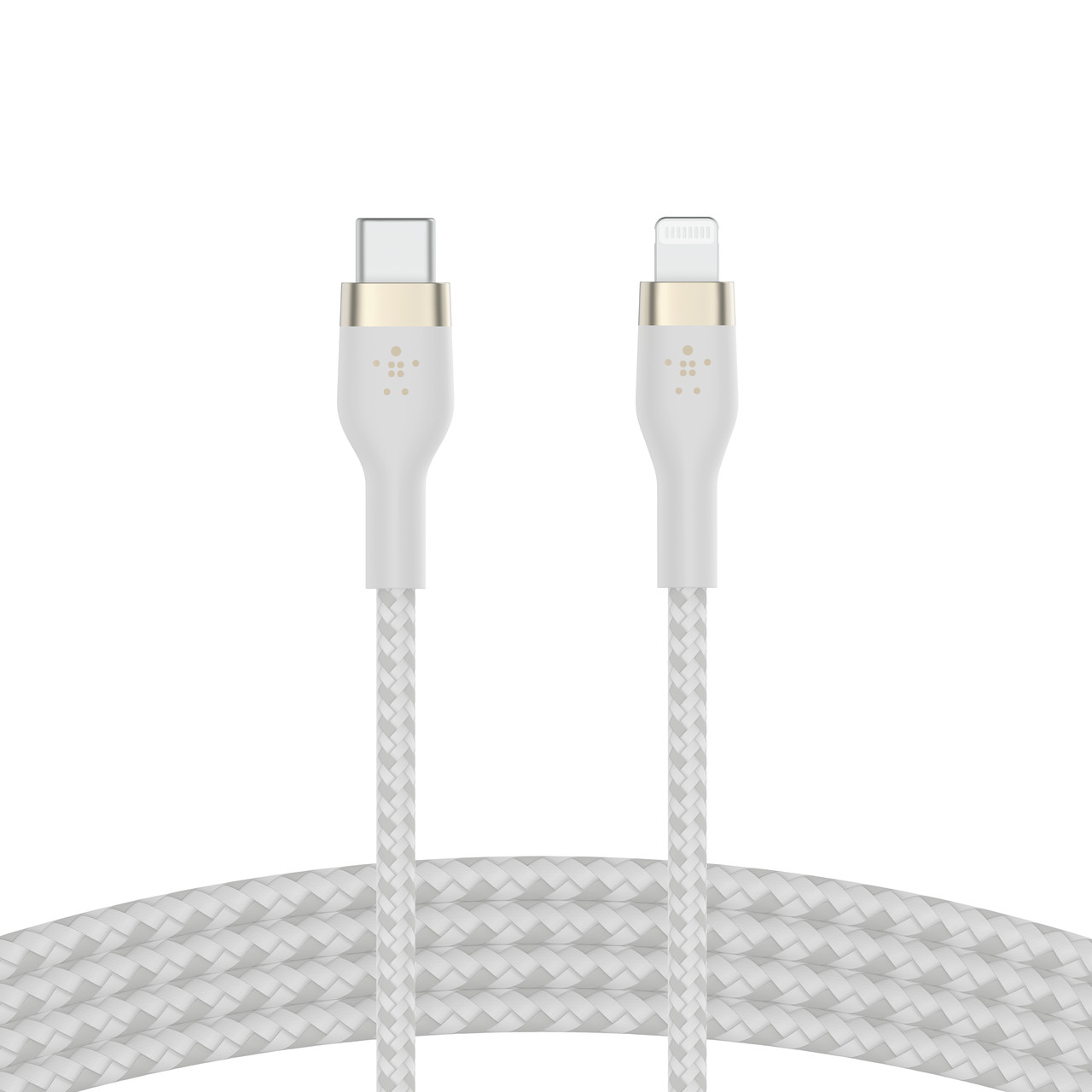 Belkin Кабель USB-С - Lightning BRAIDED SILICONE 1m White