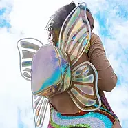 Рюкзак дитячий із крильцями метелики (3 кольори на вибір, 20*15 см, 1 відділення) 16-49, фото 3