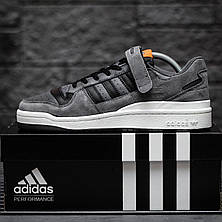 Чоловічі кросівки Adidas Forum 84 Low Grey Black White ALL10958, фото 4
