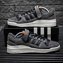Чоловічі кросівки Adidas Forum 84 Low Grey Black White ALL10958, фото 6