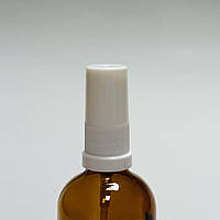 Дозатор для скляних флаконів з КПВ білий ( 18 горловина)