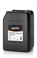 Полусинтетическое моторное масло Rovas RX5 Diesel 10W-40 B4 20л