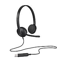 Наушники с микрофоном проводные USB Logitech Headset H340 (981-000475) черные бу