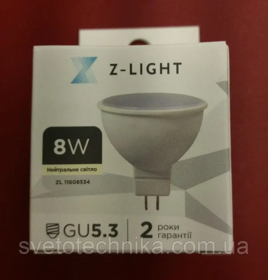 LED лампа GU5.3  8W 4000K MR16 TL 11608534, фото 1