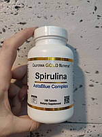 California Gold Nutrition AstaBlue Complex Spirulina 180 tab, Спирулина Нау фудс