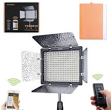 LED відеосвітло Yongnuo YN-300 III (3200-5500K) зі штативом + блок живлення, фото 3