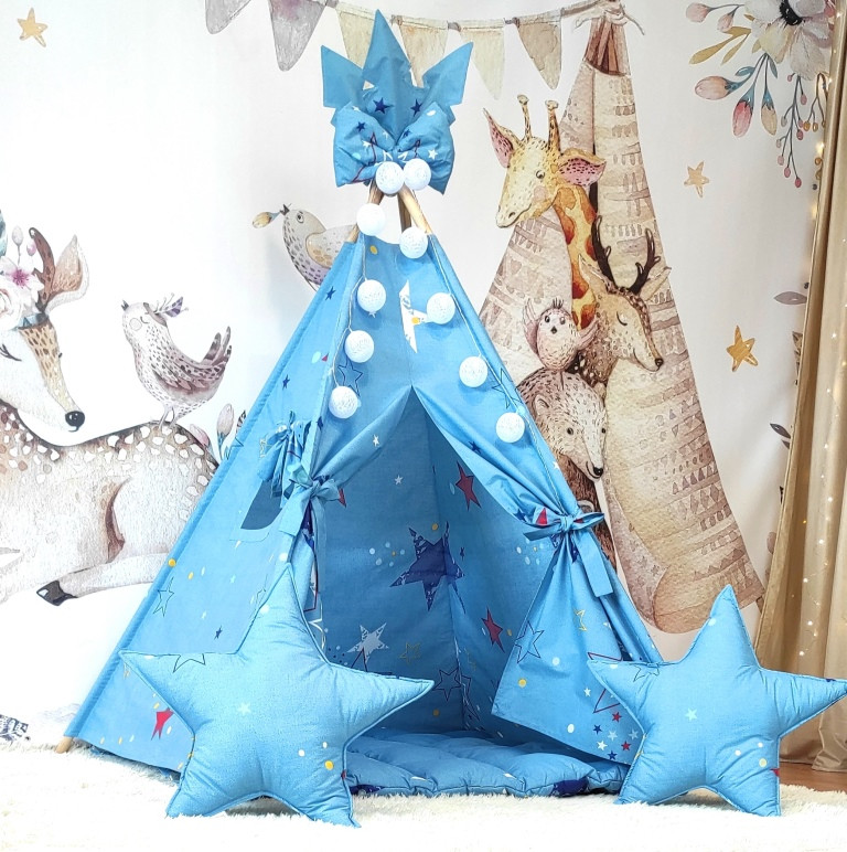 Намет дитячий Вігвам для дітей курінь для ігор COOL БОН БОН Повний комплект!, фото 1