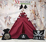 Намет дитячий Вігвам для дітей курінь для ігор БОН БОН Пірати Карибського моря, Капелюх Пірата Повний комплект, фото 4