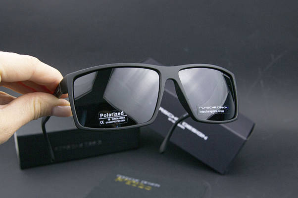 Окуляри чоловічі сонцезахисні Porsche Design поляризаційні (арт. P1284) матові, фото 4