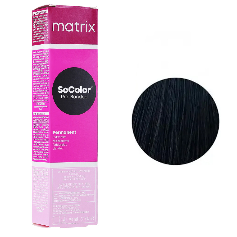 Крем-фарба для волосся Matrix Socolor Beauty №2N Натуральний чорний 90 мл