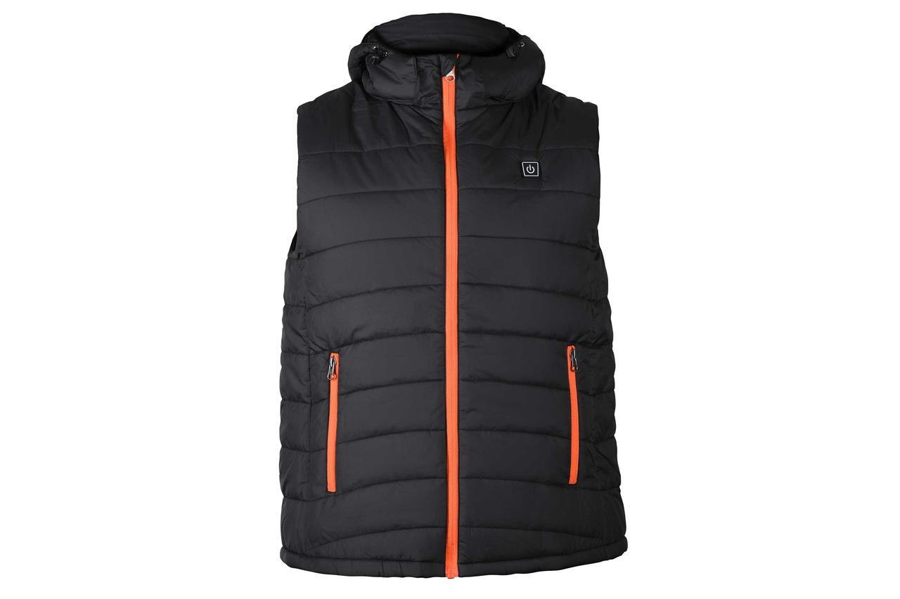 2E Tactical Тактичний Жилет з підігрівом Heat Power Plus Black з капюшоном, розмір L