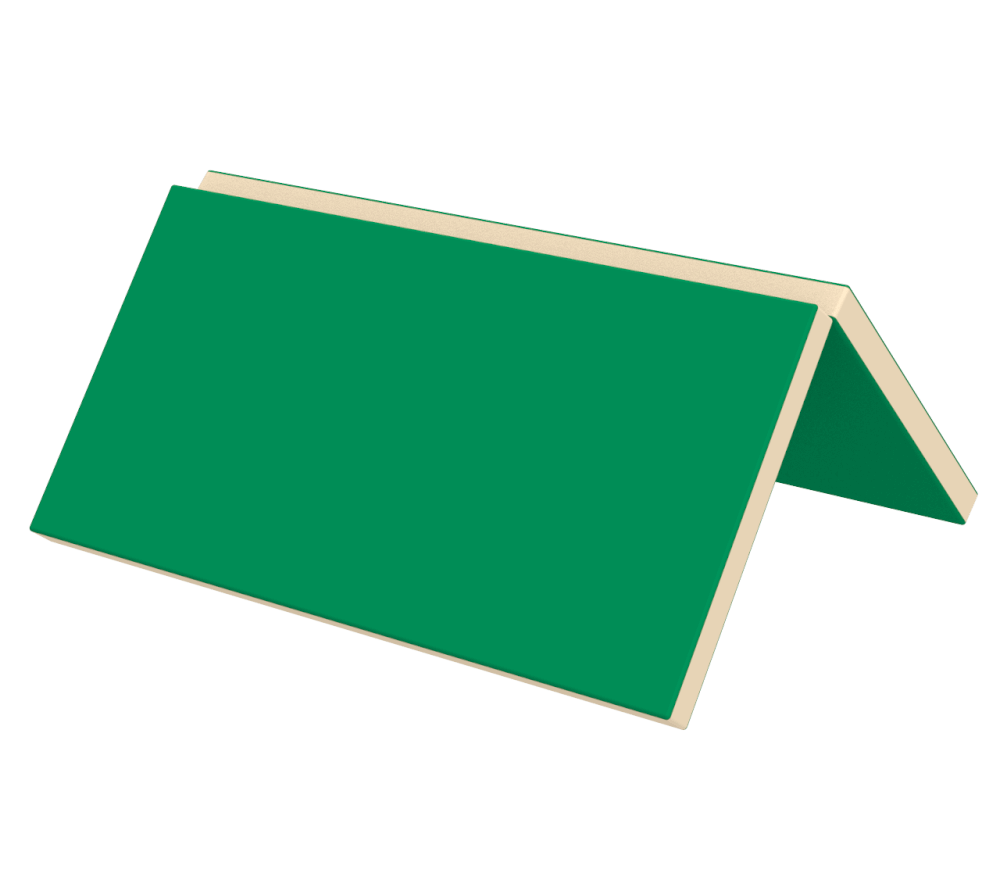 Мат гімнастичний складений, вторинний поролон 200х200х5 см, тканина ПВХ (Kidigo ТМ)