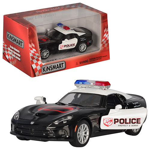 Модель машинки KT 5363 W Kinsmart метал інерційний механізм DODGE VIPER GTS POLICE