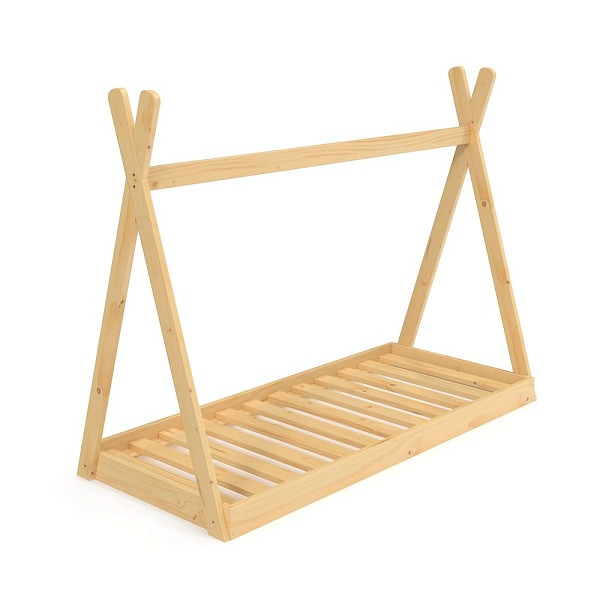 Детская кровать-домик Вигвам дерево сосна лак 80х160 (ТМ SportBaby)