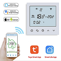 Сенсорный программатор для теплого пола BHT-321 Білий, з Wi-Fi